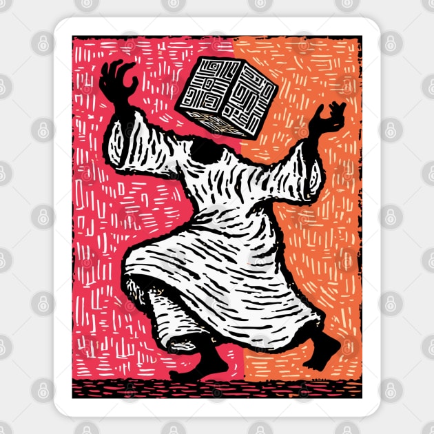 The Conundrum | Abstract Puzzle Art Sticker by TuncGK